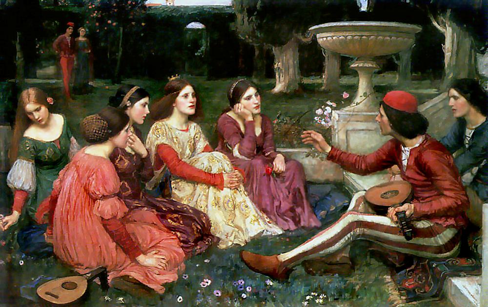 A tale from The Decameron, by John William Waterhouse.