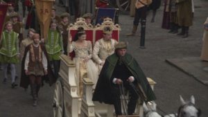 Anne's coronation procession the Tudors