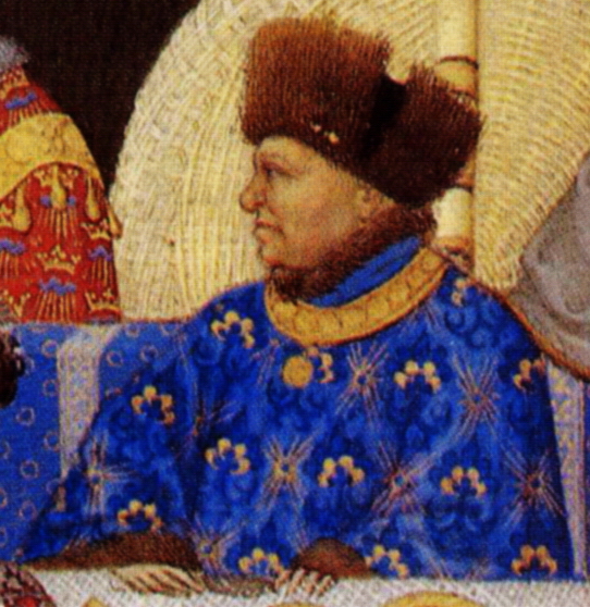 Image of Jean de Valois, Duke de Berry from the Très Riches Heures (The Very Rich Hours)